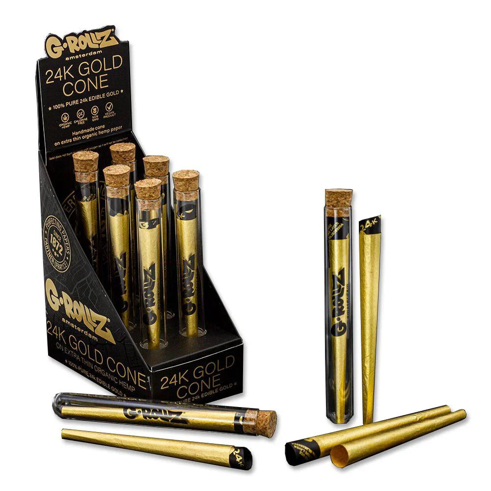 G-Rollz 24K Gold Pre-Rolled Cone