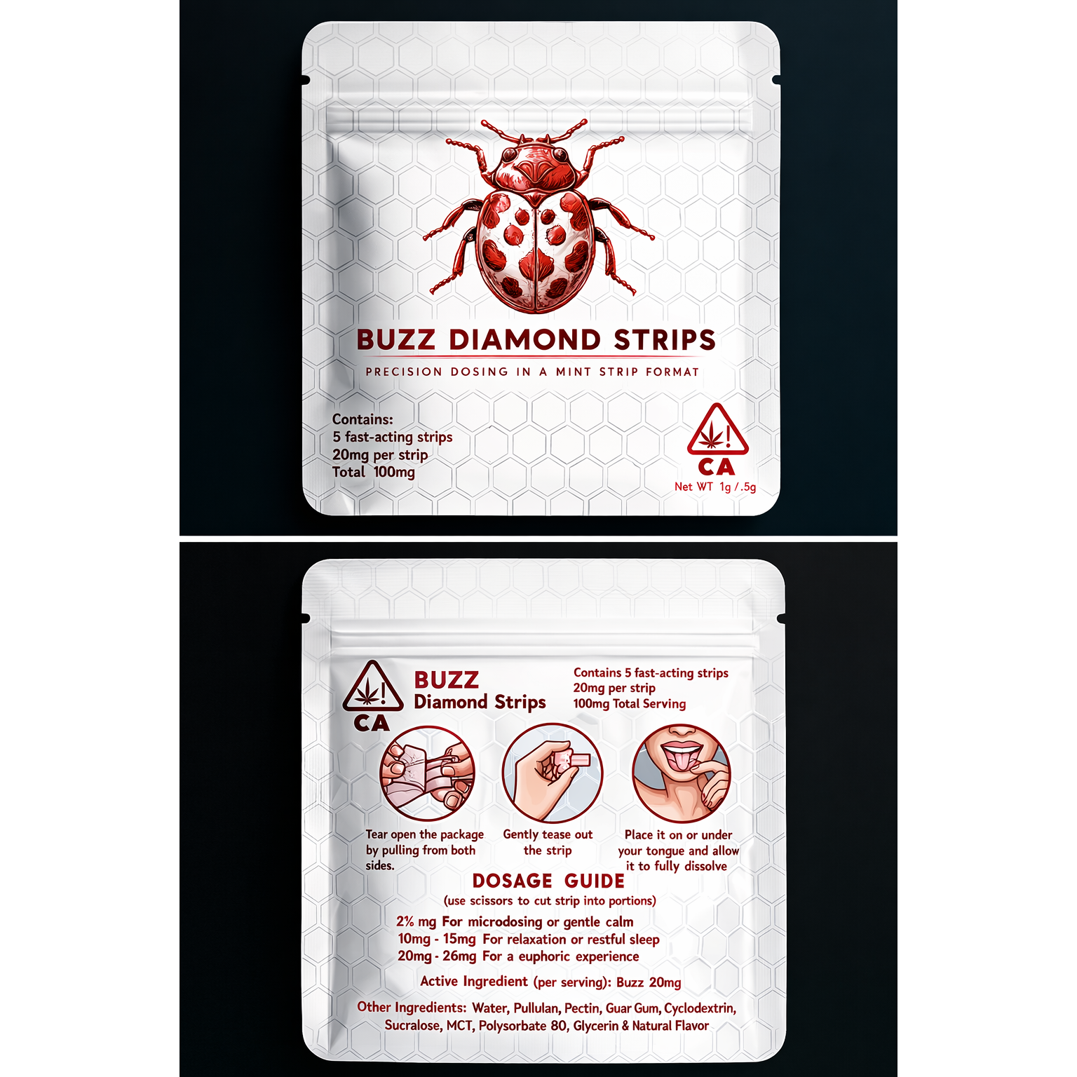 Pollinate THCP Buzz Diamond Mint Strips