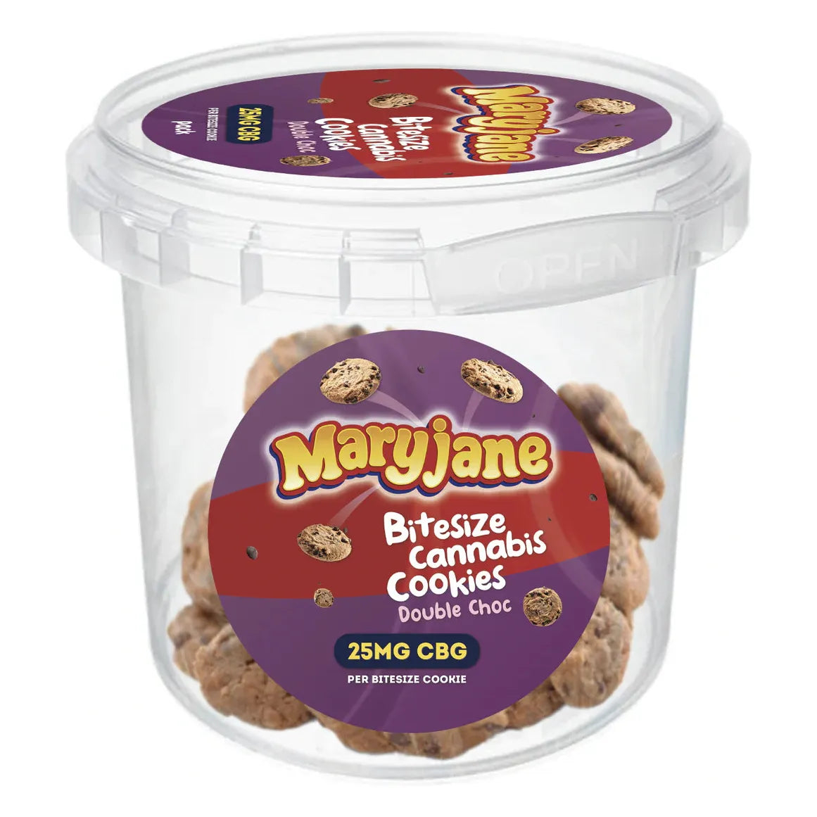 Maryjane Bitesize Cannabis CBG Doble Choc Cookies