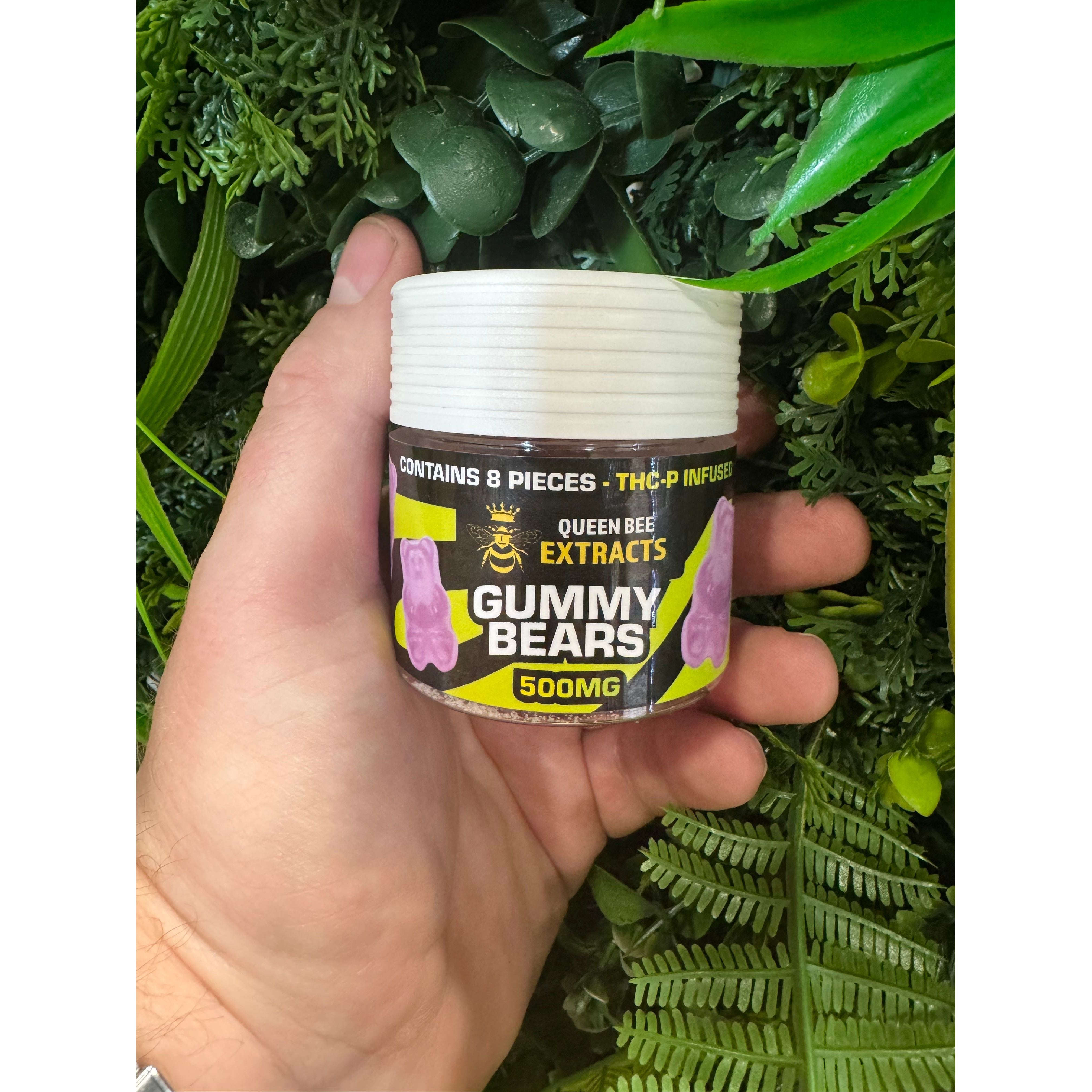 X10 Packs Queen Bee Extracts THCP Fruit Gummy Bears 500mg