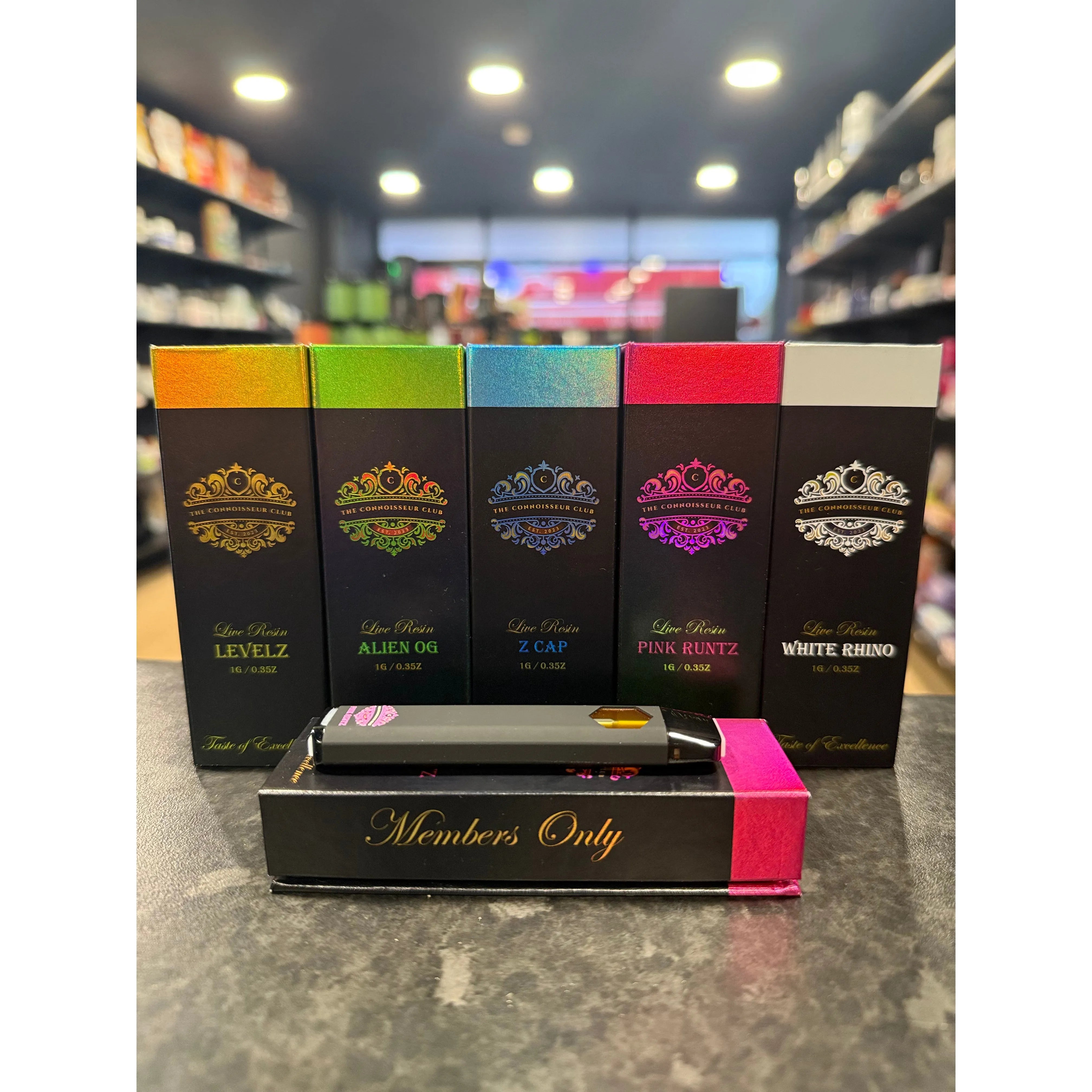X1 The Connoisseur Club (Taste Of Excellence) THCP Filled Vape 1.0ml UK Compliant