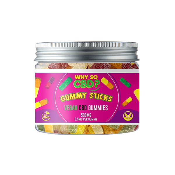 Why So CBD? 500mg Broad Spectrum CBD Small Vegan Gummies