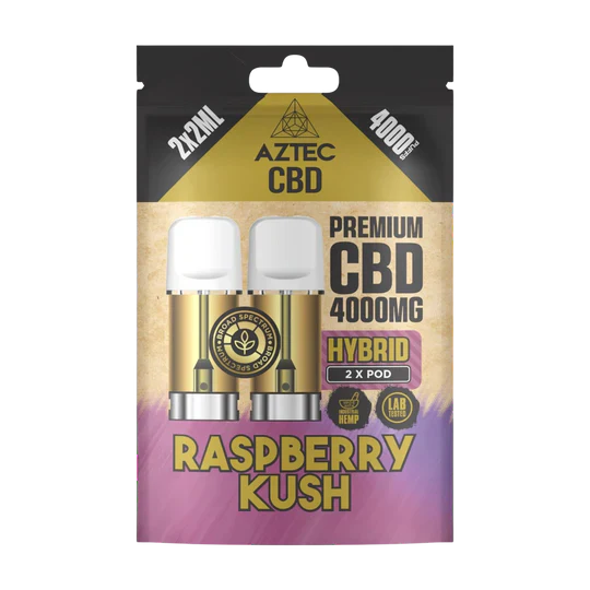 🌿 Aztec CBD 4000mg Broad Spectrum Refill CBD Pods X2ml Pods