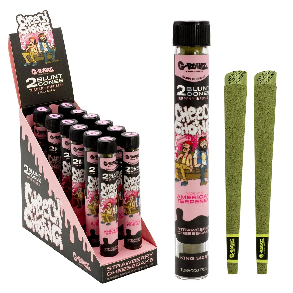 G-Rollz Cheech & Chong 2 Terpene Infused Hemp Blunts