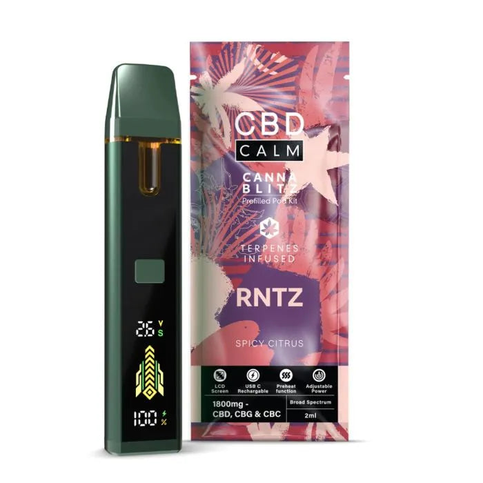 CBD Calm CANNABLITZ 1800mg Prefilled Vape Kit