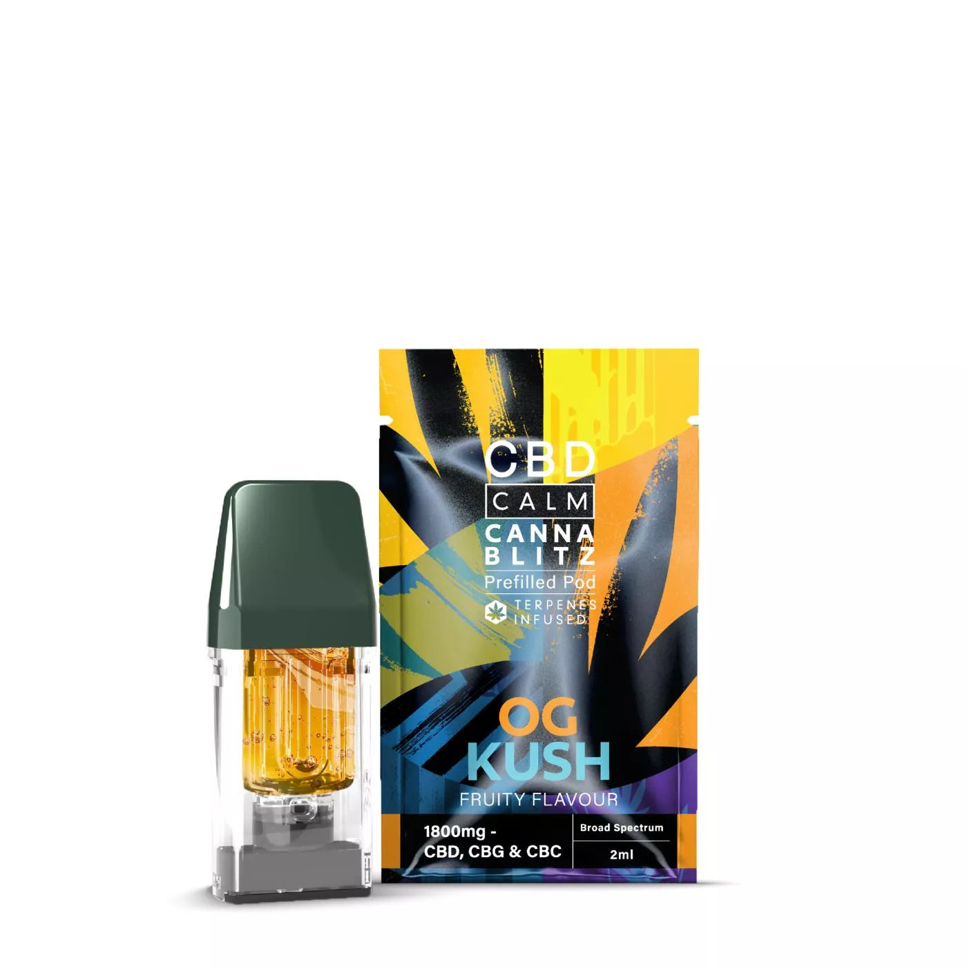 CBD Calm CANNABLITZ 1800mg 2ml Prefilled Pod Cartridge