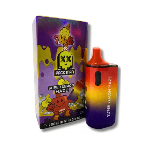 X10 Pack Man X Melt Digital LCD THCP Filled Vape 1.0ml (UK COMPLIANT)