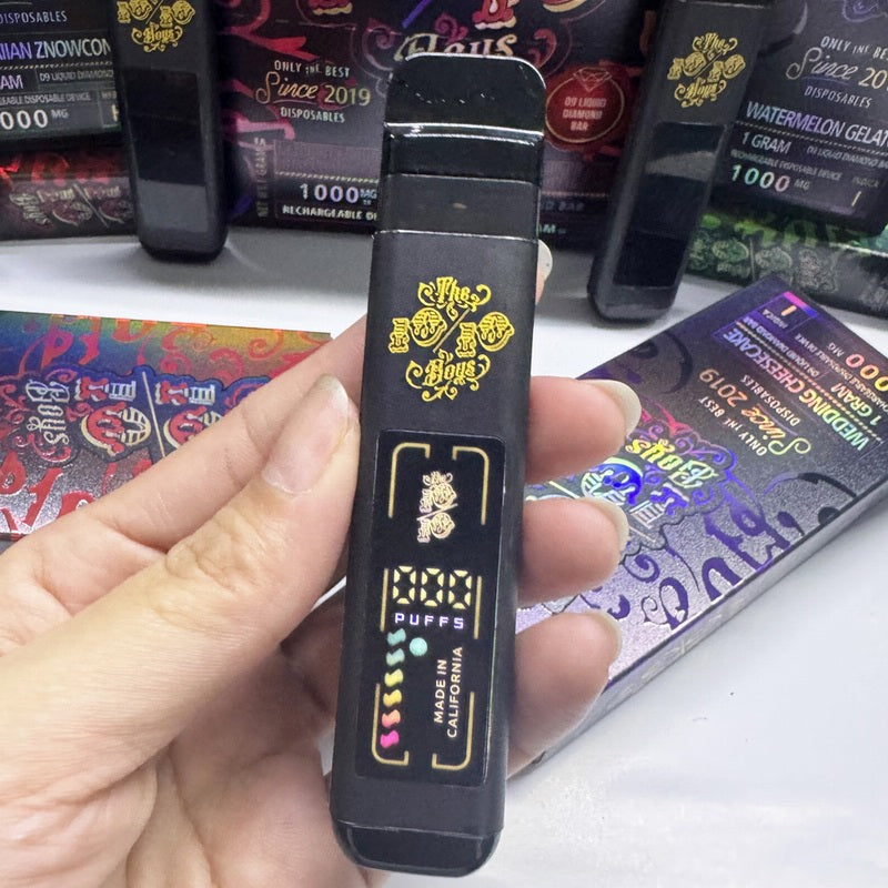 X10 New 10/10 Boys LCD Screens THCP Filled Vape 1.0ml UK Compliant