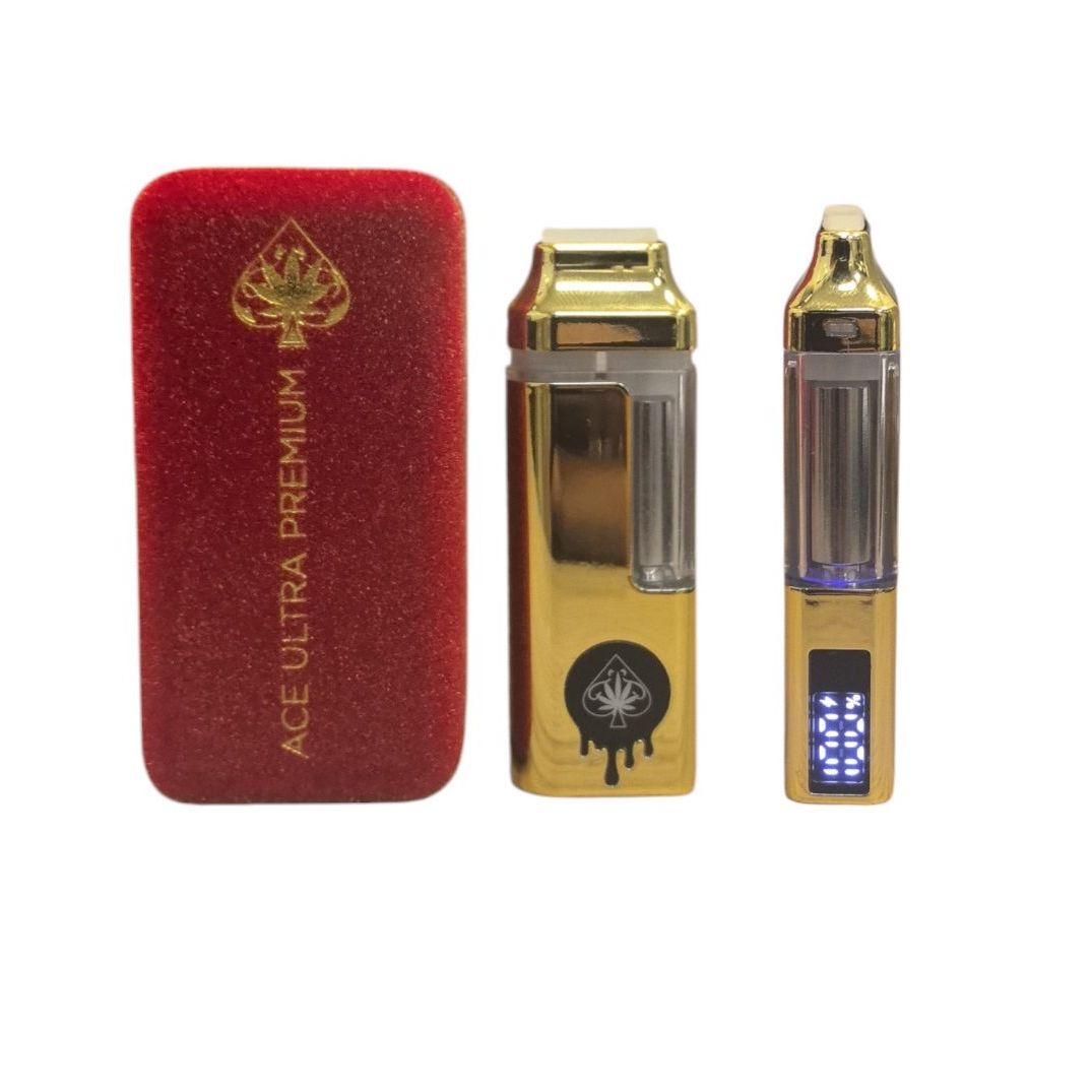 X10 Ace Ultra Gold With Smart LCD Display THCP Filled