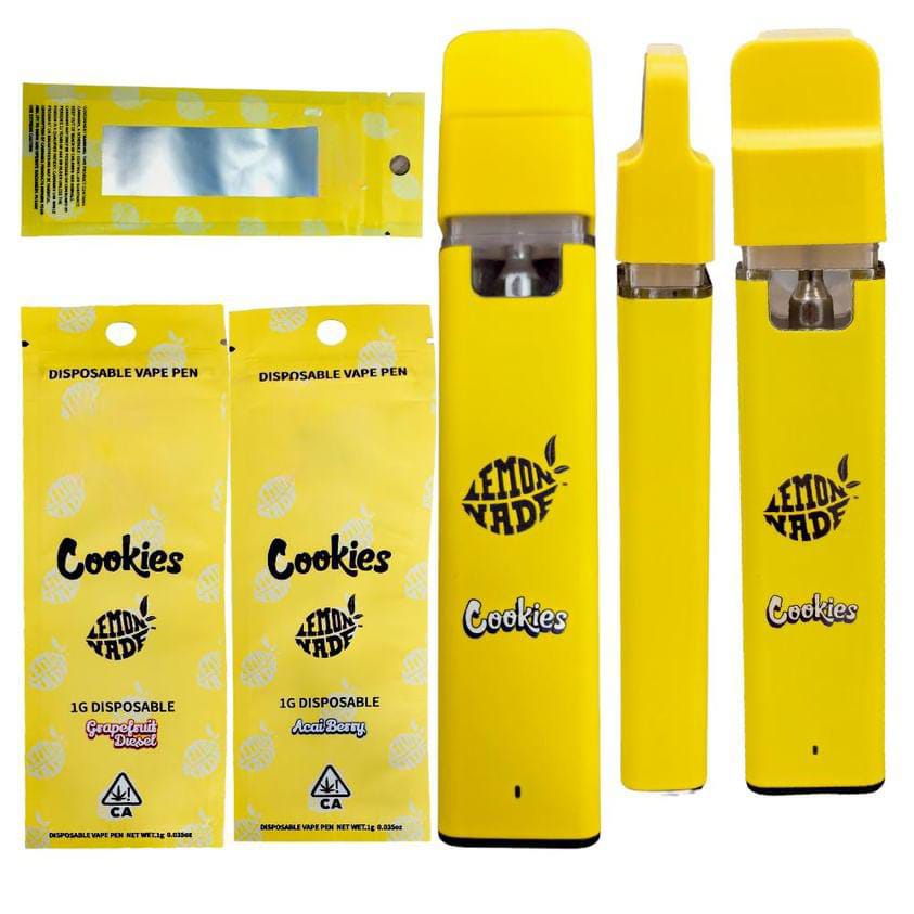 Cookies Lemonade THCP Filled Vapes Indica 1.0ml X10 Pack