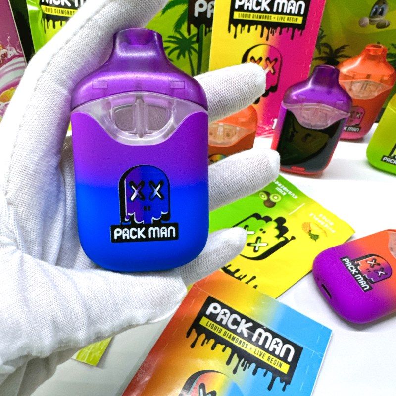 X10 Pack Man Dual Flavour HHCP Filled Vapes 1.0ml (UK COMPLIANT)